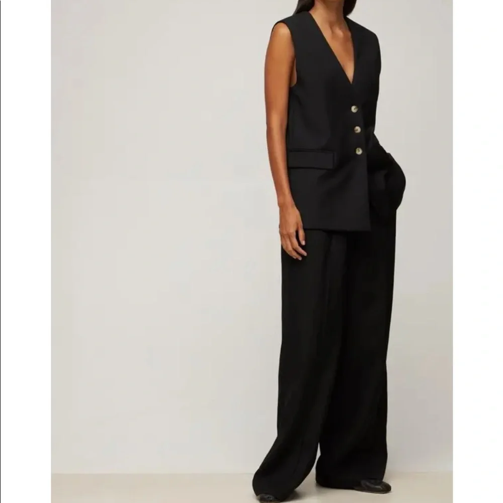 Loulou Studio Black Vest - Picture 1 of 11